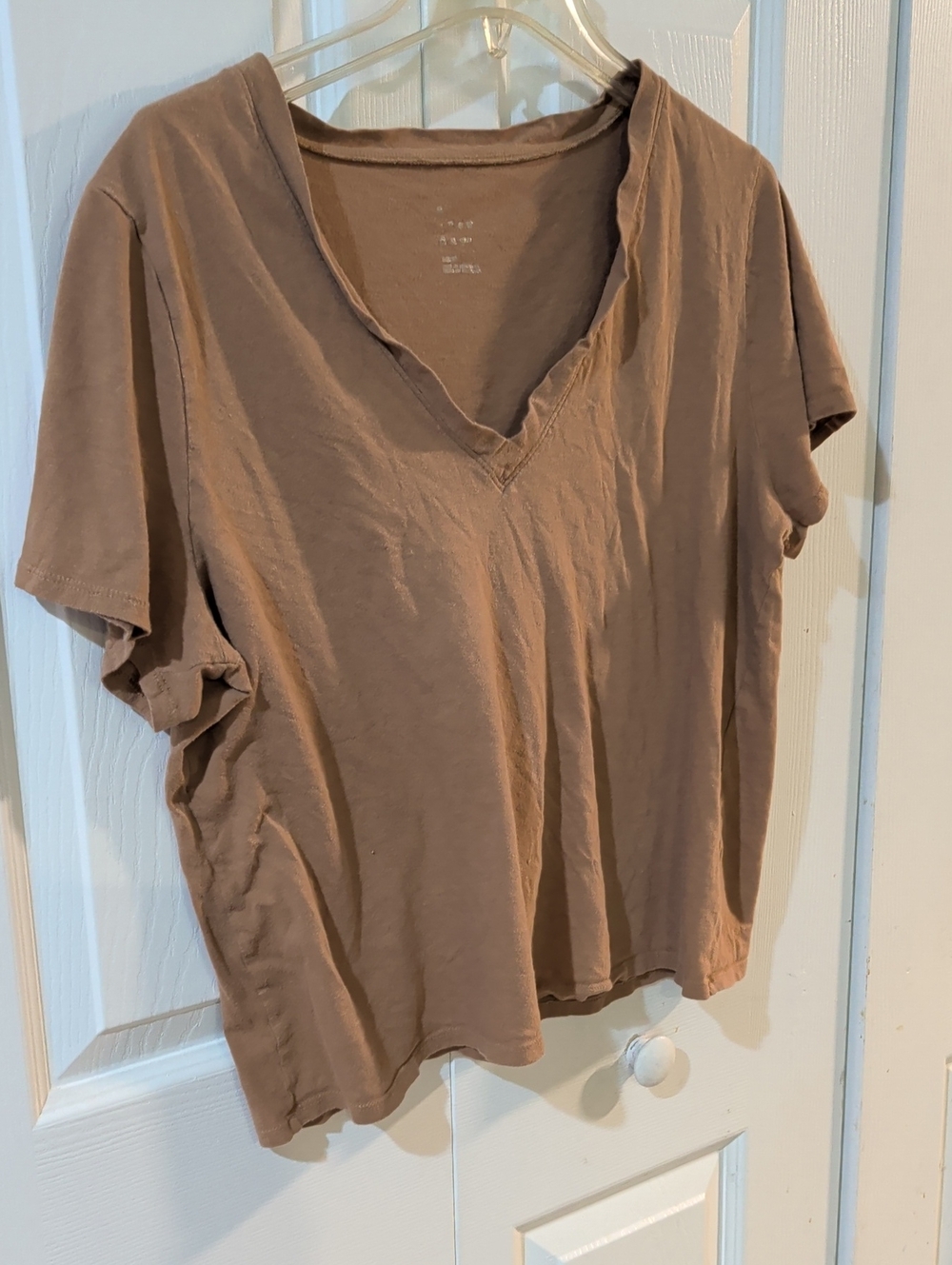 a new day Taupe V-Neck Short Sleeve Tee